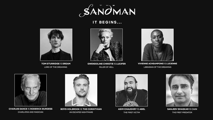 El reparto principal de The Sandman