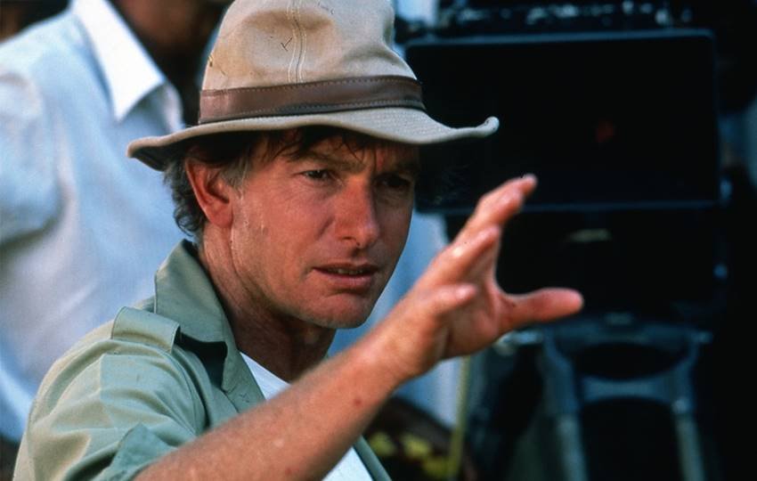 Peter Weir dirigiendo La costa de los mosquitos.