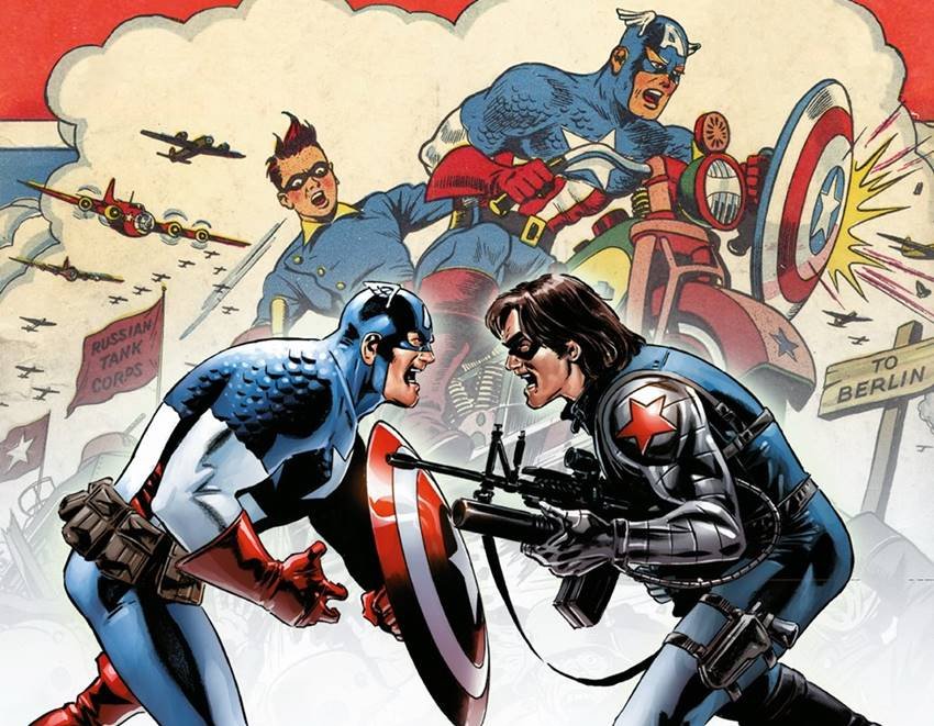 Capitán América y el Soldado de invierno. Arte de Steve Epting.