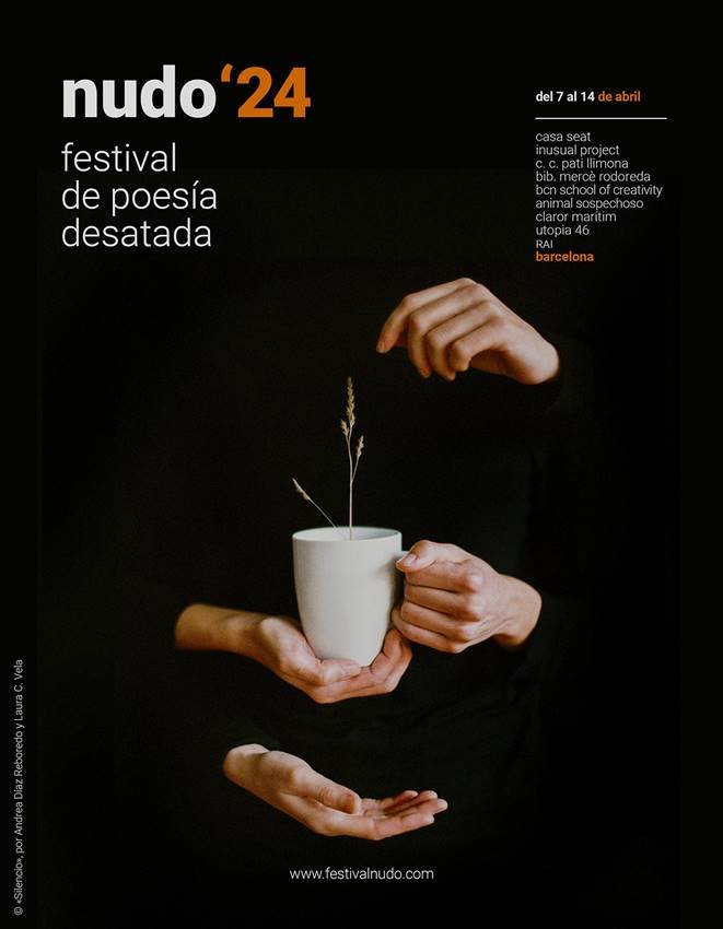 Cartel del festival poético NUDO 2024.