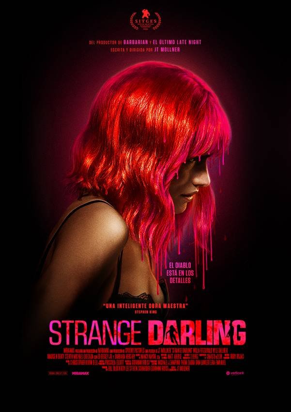 Cartel de Strange Darling.