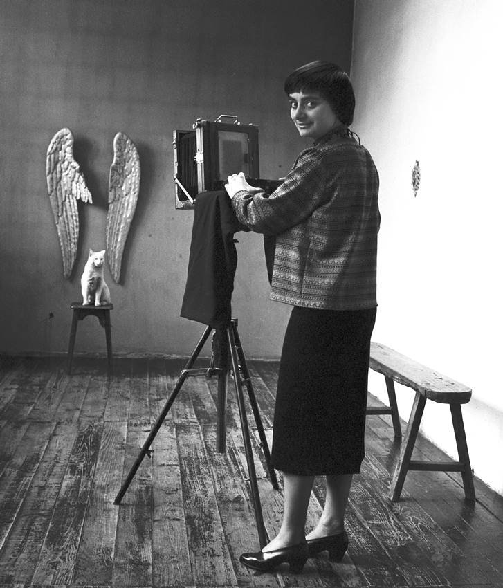 Agnès Varda en su estudio de la rue Daguerre.