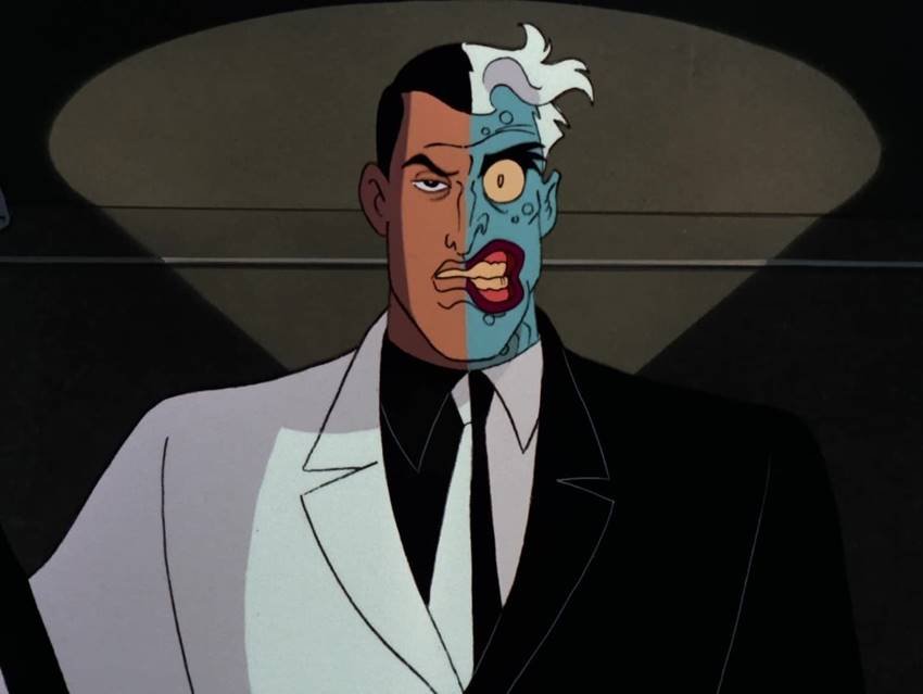 2 caras en en Batman: la serie de animada.